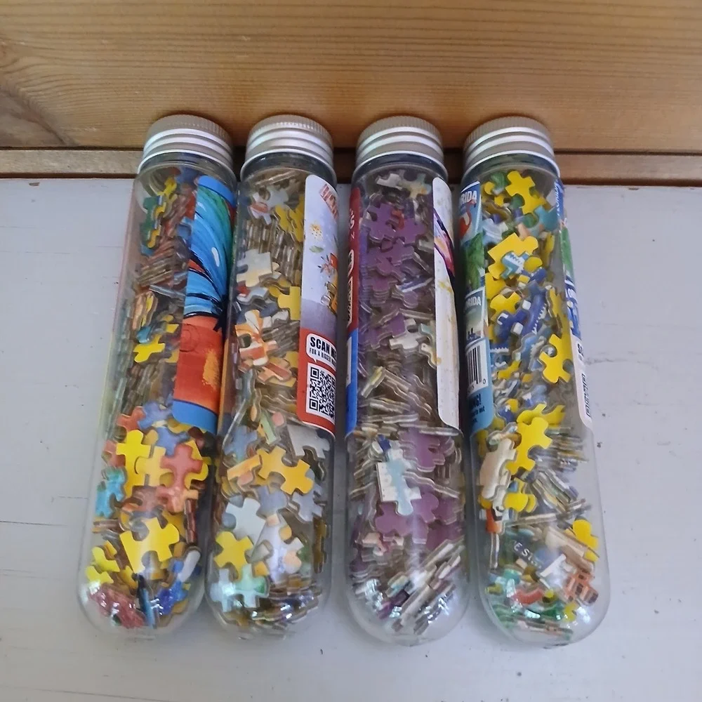 Lot of 4‎ -150 piece Micro Mini Puzzles- Tubes- Classic Art Paintings Spain! ZB3